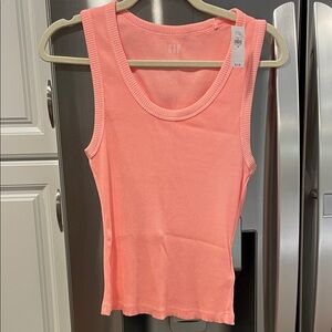 GAP Women's Coral Ribbed Tank Top
